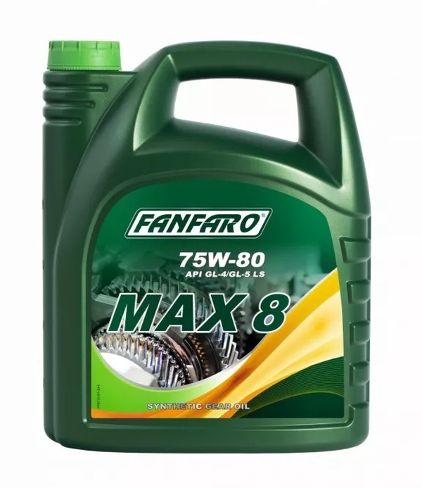 Fanfaro FF8713-5 - OLEJ FANFARO 75W80 5L MAX8 - GL4-5 LS - MIL L 2105 C - WSD-M2C200-C - MACK GO-J PLUS - PSA B71 2330