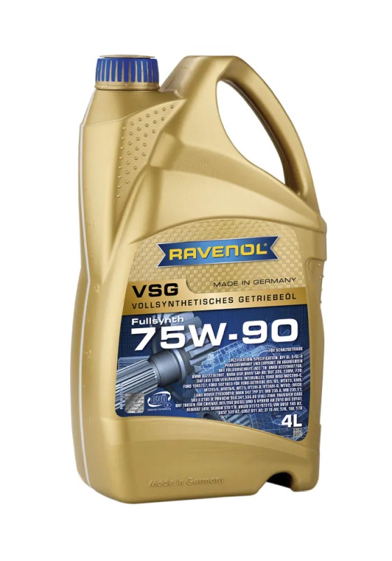 Ravenol 1221101-004-01-999 - OLEJ RAVENOL VSG 75W90 4L API GL4-5 - MB 235.8 - MAN 342 TYP S-1 - VOLVO 97312-97315 - POJAZDY CIĘŻAROWE