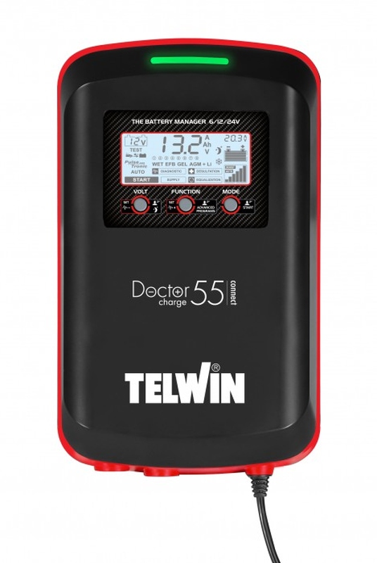 TELWIN 807614 - PROSTOWNIK DOCTOR CHARGE 55 CONNECT 230V 40A 6V 12V 24V