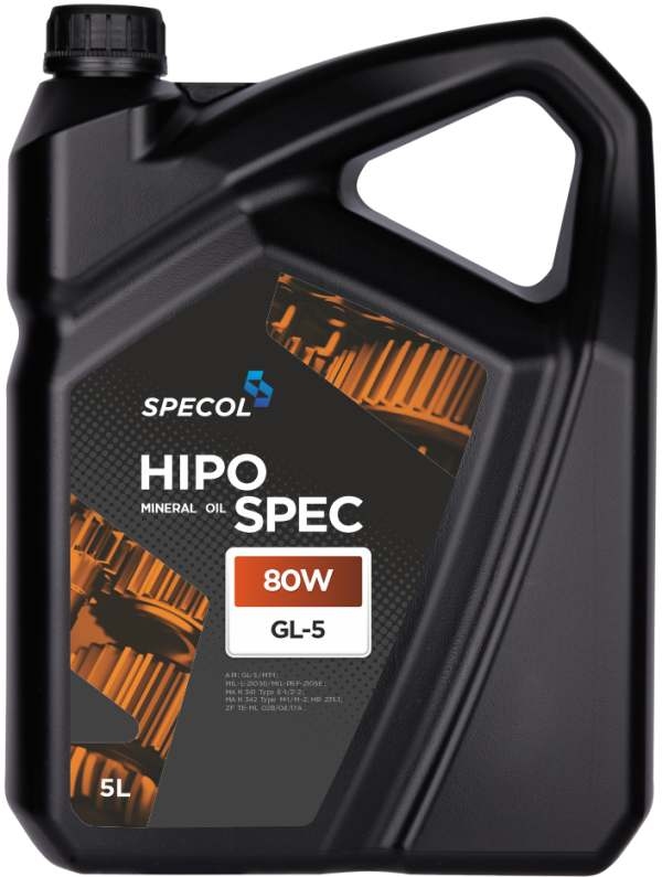 Specol 100981 - OLEJ SPECOL 80W 5L GL5 HIPOSPEC - PRZEKŁADNIOWY