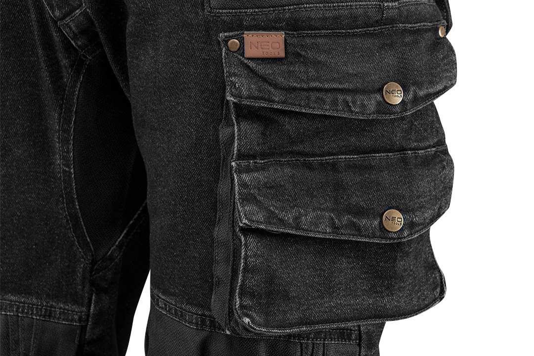 NEO TOOLS 81-236-XXL - SPODNIE ROBOCZE DENIM. CZARNE. ROZMIAR XXL