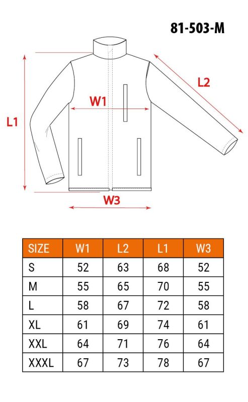 TOPEX 81-503-M - BLUZA POLAROWA GRAFITOWA NEO. ROZMIAR M