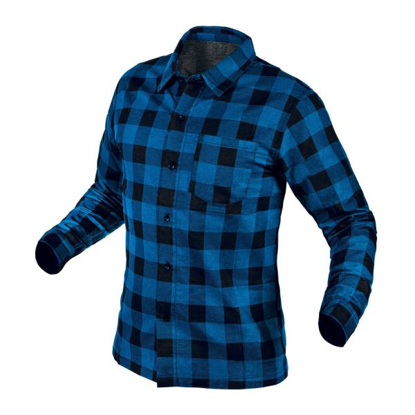 NEO TOOLS 81-545-L - KOSZULA FLANELOWA GRANATOWA ROZMIAR L