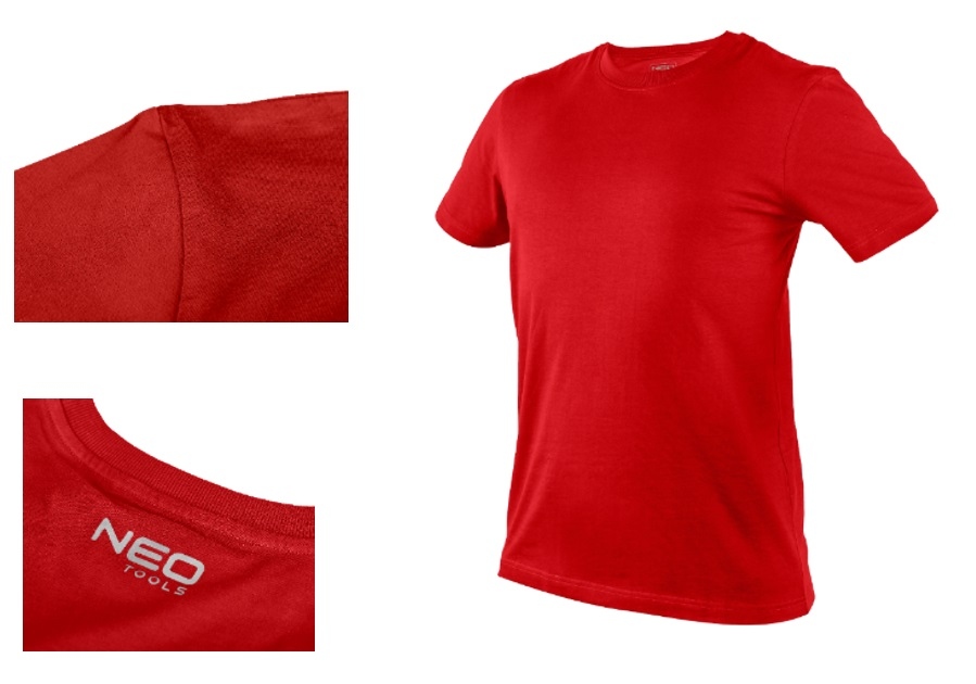 NEO TOOLS 81-648-M - KOSZULKA T-SHIRT CZERWONY. ROZMIAR M