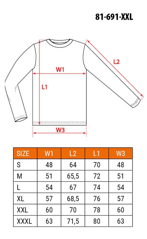 NEO TOOLS 81-691-XXL - KOSZULKA Z DŁUGIM RĘKAWEM. CZARNA. ROZMIAR XXL
