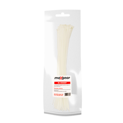 Maxgear 84-0030SET - OPASKA PLASTIKOWA 5X450 1 OPAK. = 100 SZT BIAŁA