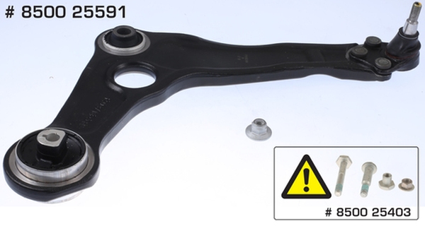 Triscan 8500 25591 — Wahacz, zawieszenie koła