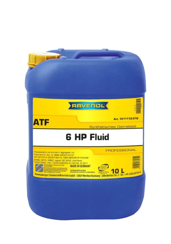 Ravenol 1211112-010-01-999 - OLEJ RAVENOL ATF 6HP 10L - VAG G 055 005 - BMW 83220144137