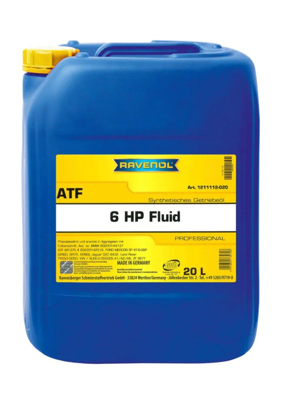 Ravenol 1211112-020-01-999 - OLEJ RAVENOL ATF 6HP 20L - VAG G 055 005 - BMW 83220144137