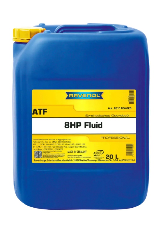 Ravenol 1211124-020-01-999 - OLEJ RAVENOL ATF 8HP 20L - VAG G 060 162 - ZIELONY - PRZEKŁADNIOWY