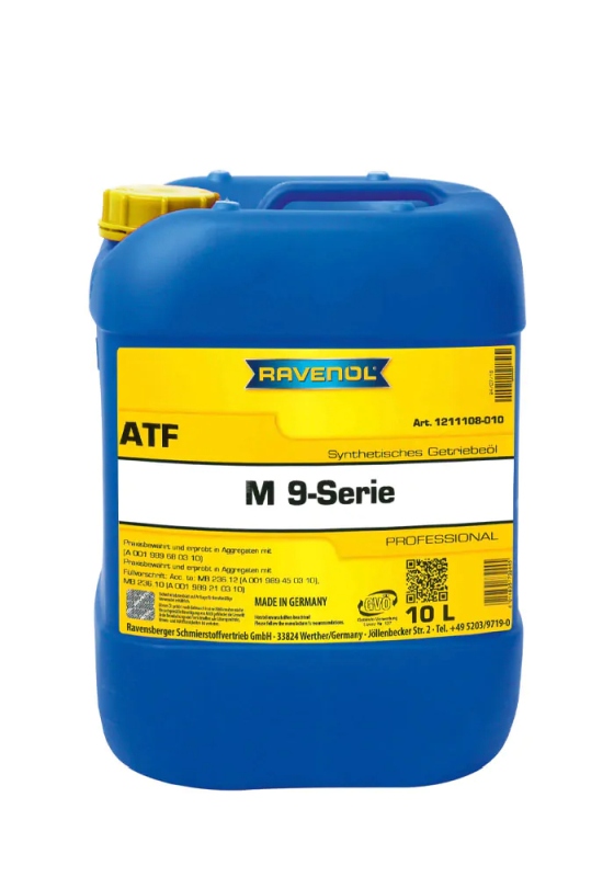 Ravenol 1211108-010-01-999 - OLEJ RAVENOL ATF M-9 SERIE 10L MB 236.10 236.12 236.14