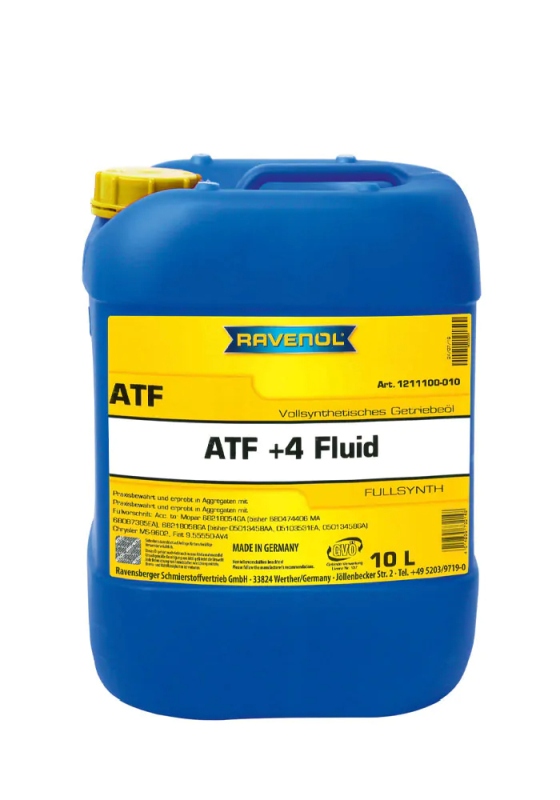 Ravenol 1211100-010-01-999 - OLEJ RAVENOL ATF 4 FLUID 10L SYNT. CHRYSLER-DODGE-PLYMOUTH
