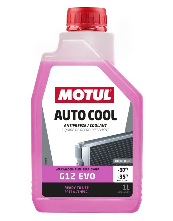 Motul 112650 - PŁYN DO CHŁODNIC 1L AUTO COOL G12 EVO -37 KOMPATYBILNY Z G12. G12. G12 - FIOLETOWY