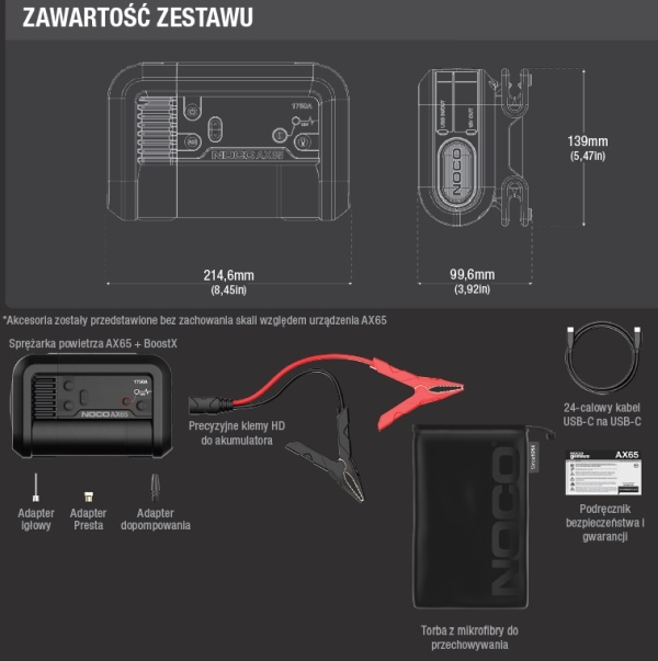 NOCO AX65 - Urządzenie rozruchowe BOOSTER