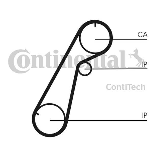 CONTINENTAL CT 1020 - PASEK ROZRZĄDU MAZDA 2.5TD