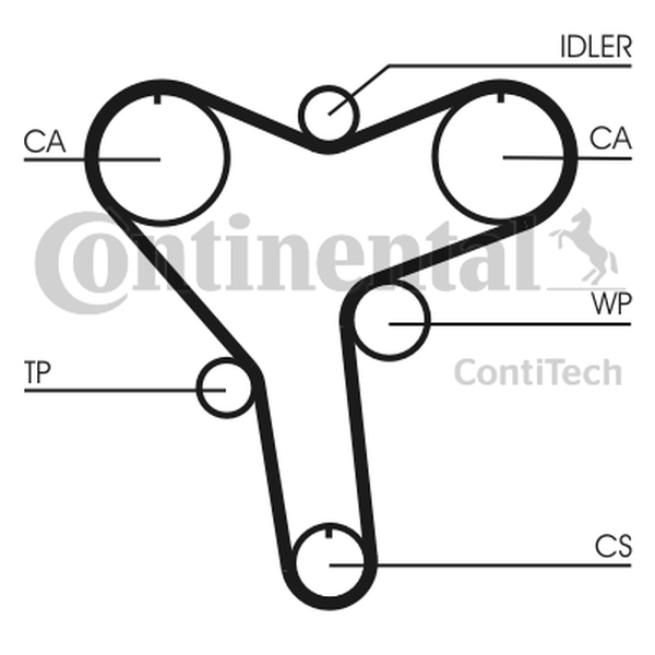 CONTINENTAL CT1029 — Pasek rozrządu