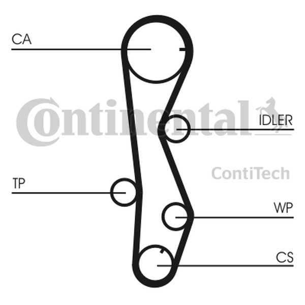 CONTINENTAL CT 1099 — Pasek rozrządu