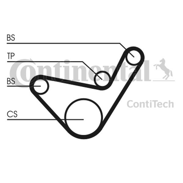 CONTINENTAL CT1107 — Pasek rozrządu