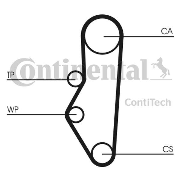CONTINENTAL CT 525 — Pasek rozrządu