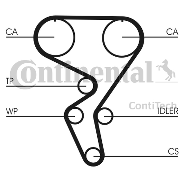 CONTINENTAL CT 724 — Pasek rozrządu