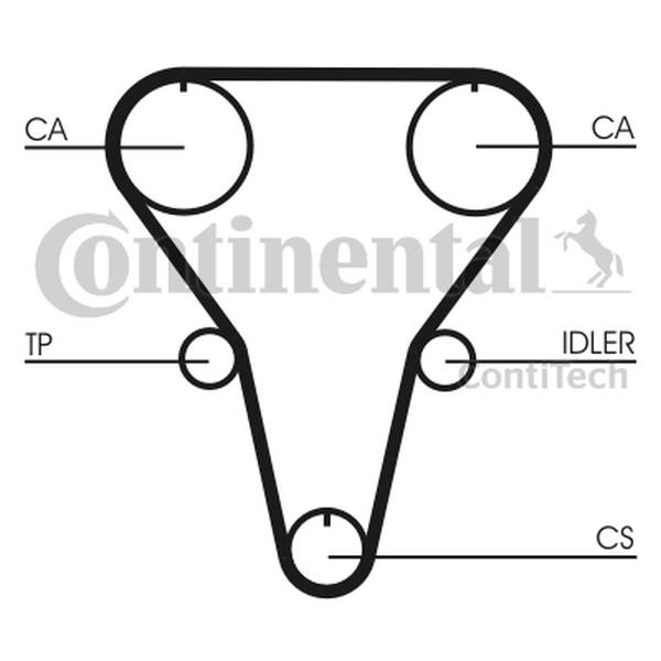 CONTINENTAL CT769 — Pasek rozrządu
