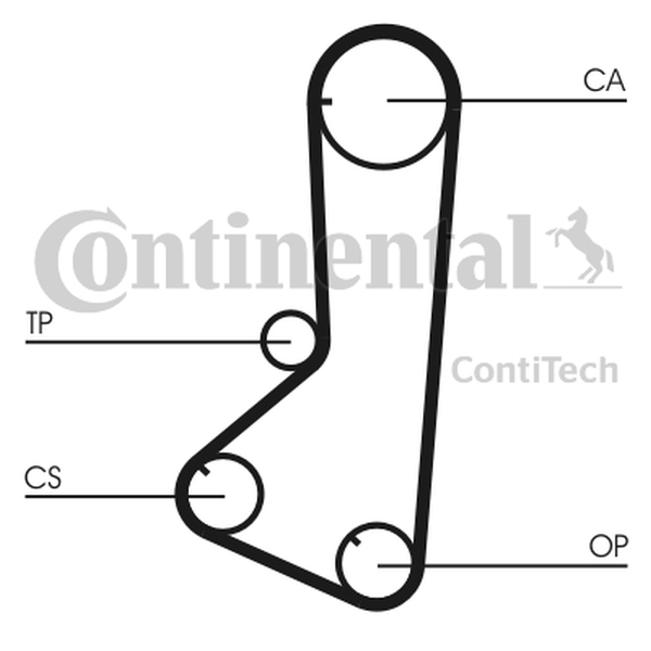 CONTINENTAL CT839 — Pasek rozrządu