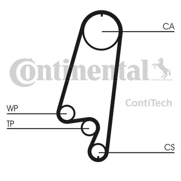 CONTINENTAL CT866 — Pasek rozrządu