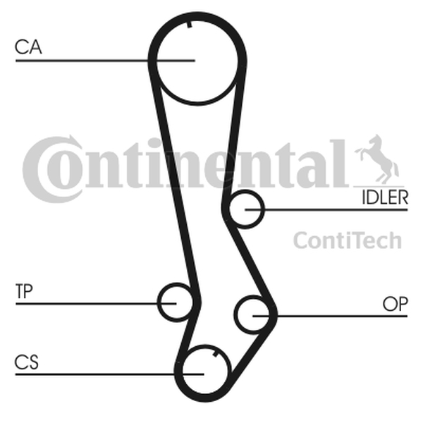 CONTINENTAL CT 876 — Pasek rozrządu