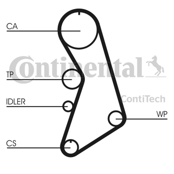 CONTINENTAL CT909 — Pasek rozrządu