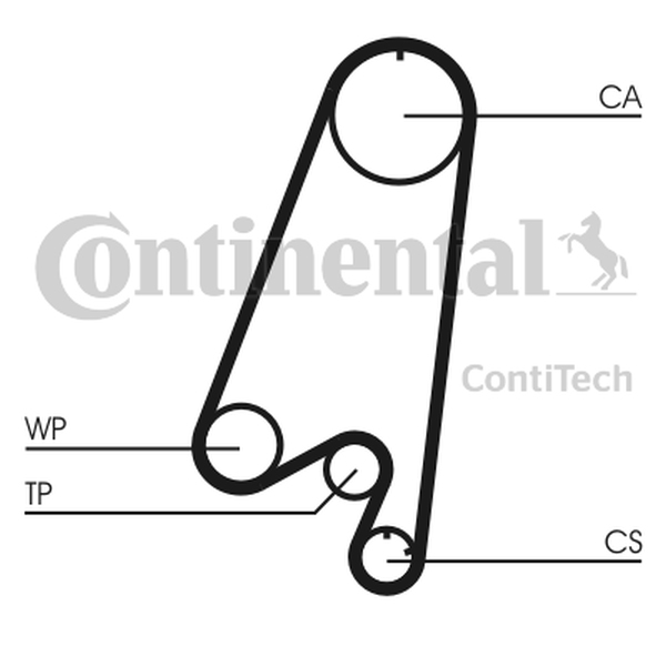 CONTINENTAL CT910 — Pasek rozrządu
