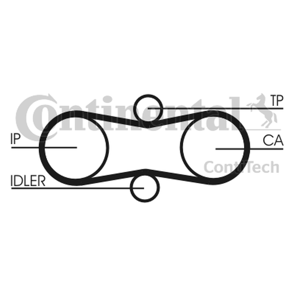 CONTINENTAL CT914 — Pasek rozrządu