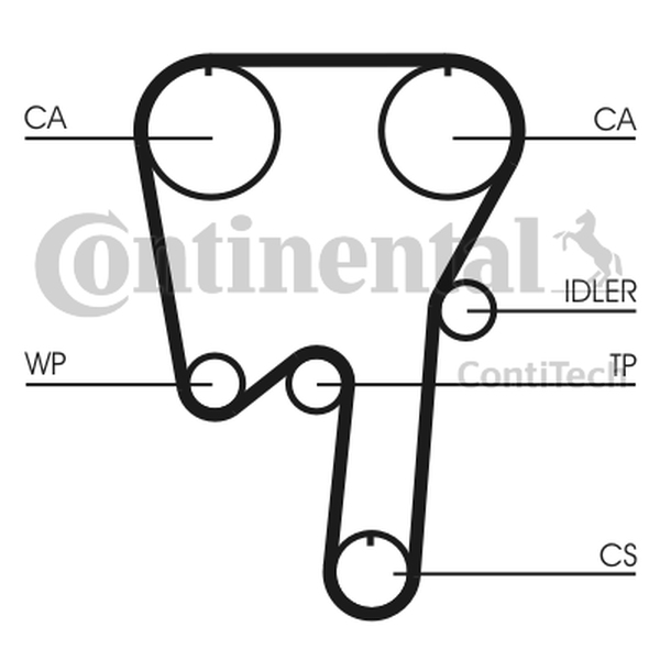 CONTINENTAL CT979 — Pasek rozrządu