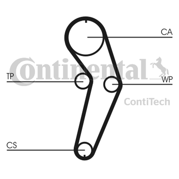 CONTINENTAL CT988WP2 — Pompa wodna + zestaw paska rozrządu