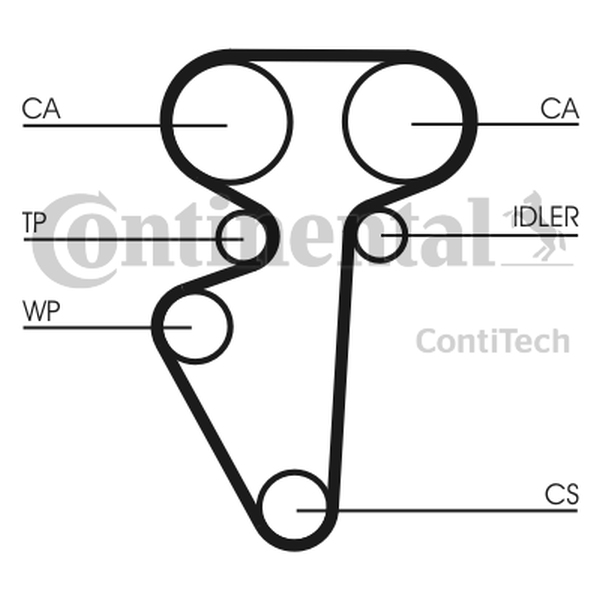 CONTINENTAL CT 996 — Pasek rozrządu