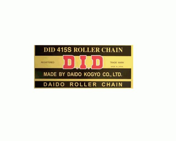 D.I.D 415S-140 - ŁAŃCUCH NAPĘDOWY MOTO. DID 415 BEZ O-RING ROZKUTYOGNIWO