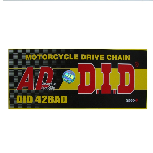 D.I.D 428AD-140 - ŁAŃCUCH NAPĘDOWY MOTO. DID 428  BEZ O-RING 1882DAN ROZKUTYOGNIWO