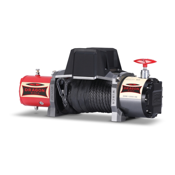 DRAGON WINCH DWM 12000 HD SYNT - WYCIĄGARKA SAMOCHODOWA Z LINĄ SYNTETYCZNĄ DRAGON WINCH MAVERICK DWM 12000 HD-S 12V