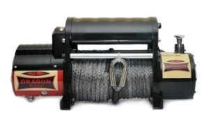 DRAGON WINCH DWM 12000 HD SYNT - WYCIĄGARKA SAMOCHODOWA Z LINĄ SYNTETYCZNĄ DRAGON WINCH MAVERICK DWM 12000 HD-S 12V