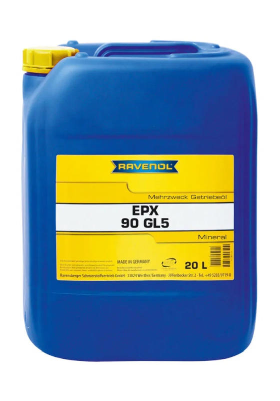 Ravenol 1223202-020-01-999 - OLEJ RAVENOL EPX 90 20L GL5 - MAN 342 TYP M-1 - MB 235.0 - MINERALNY