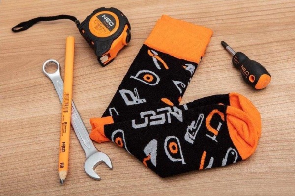 TOPEX GD018 - SKARPETY KOLOROWE NEO TOOLS. ROZMIAR 43-46