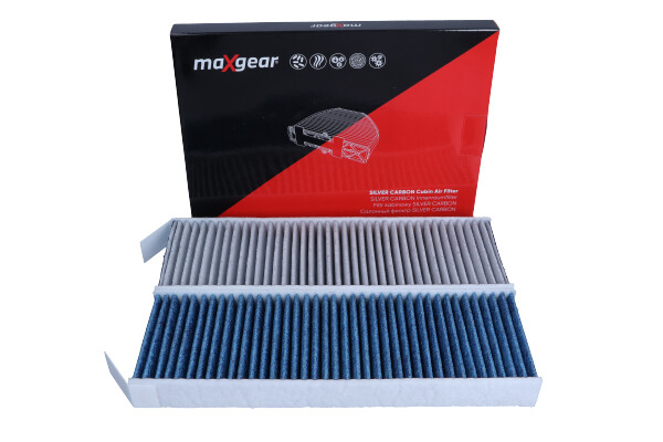 Maxgear 26-1811 - FILTR KABINY CITROEN BERLINGO 08--PEUGEOT 3008 !!!KPL 2 SZT!!! SILVER CARBON Z JONAMI SREBRA I WĘGLEM AKTYWNYM