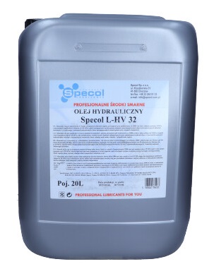 Specol 102575 - OLEJ SPECOL L-HV 32 20L - MINERALNY HYDRAULICZNY