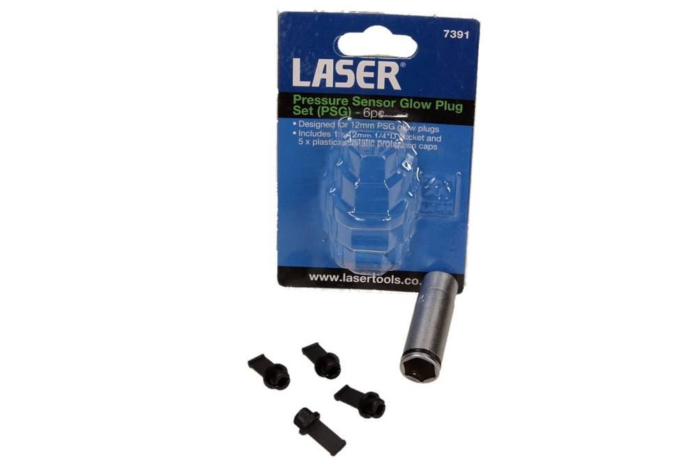 Laser Tools LSR 7391 - NASADKA DO ŚWIEC ŻAROWYCH Z SENSOREM CIŚNIENIA PSG AUDI. VW. SKODA. OPEL. 6 CZ