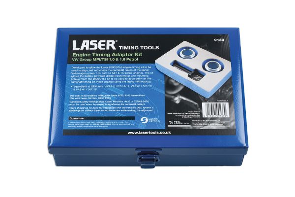 Laser Tools 9133 - BLOKADA ROZRZĄDU ADAPTER DO LSR 8824 - DLA VW 1.0. 1.6 MPI-TSI ZESTAW ROZSZERZAJĄCY