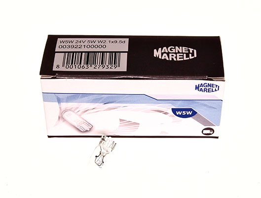 Magneti Marelli 003922100000 - ŻARÓWKA 24V-5W W5W CAŁOSZKLANA  CENA ZA 10SZT!