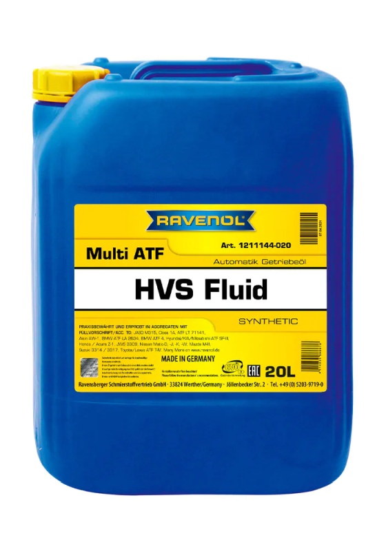 Ravenol 1211144-020-01-999 - OLEJ RAVENOL MULTI ATF HVS FLUID 20L