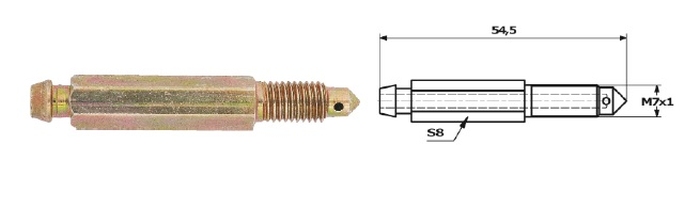 MB ODP. 23 - ODPOWIETRZNIK HAM. M7 X 1 S8 DŁ. 54.5