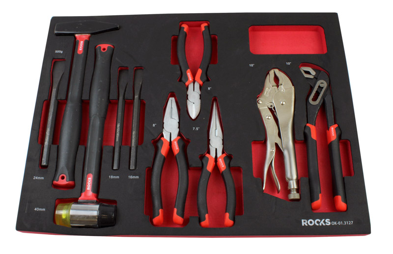 ROOKS OK-01.3127 - ZESTAW SZCZYPIEC I MŁOTKÓW 10 CZ