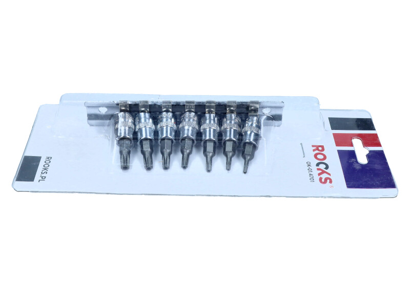 ROOKS OK-01.4701 - ZESTAW KLUCZY TRZPIENIOWYCH 1-4 TORX T8-T30. 6 CZ.