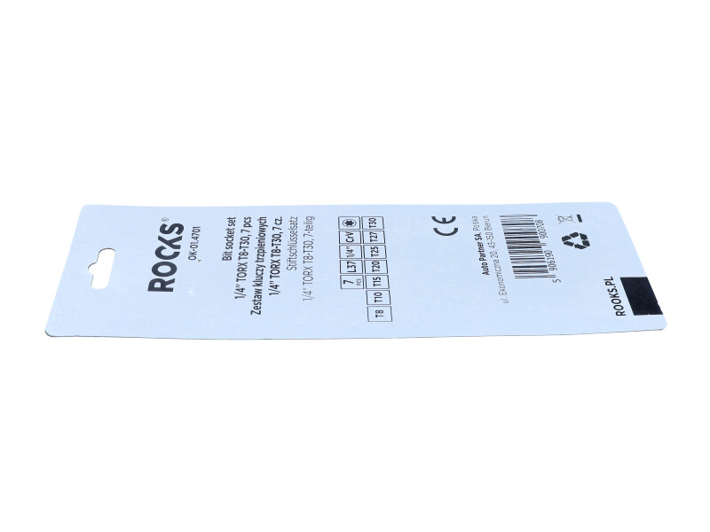 ROOKS OK-01.4701 - ZESTAW KLUCZY TRZPIENIOWYCH 1-4 TORX T8-T30. 6 CZ.